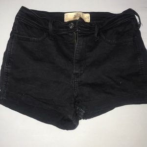 High Rise black Hollister shorts